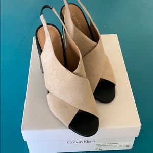 Calvin Klein sling backs- size 7 1/2